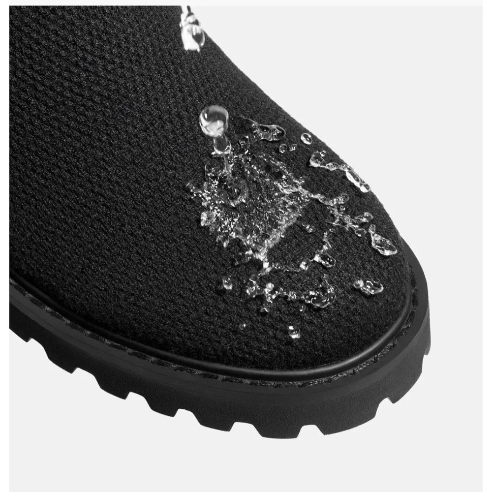 Vivaia Filipa Round Toe Stretch Boots Womens 8.5 Black Water Repellent Boots